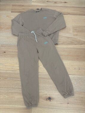 7 Days Active Tan Sweatsuit Set